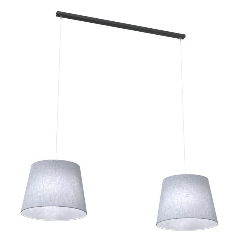 Lampa wisząca Emibig EPOCA szaro-czarna 2xE27x20W IP20 wym:150x128x38cm - 1 szt.
