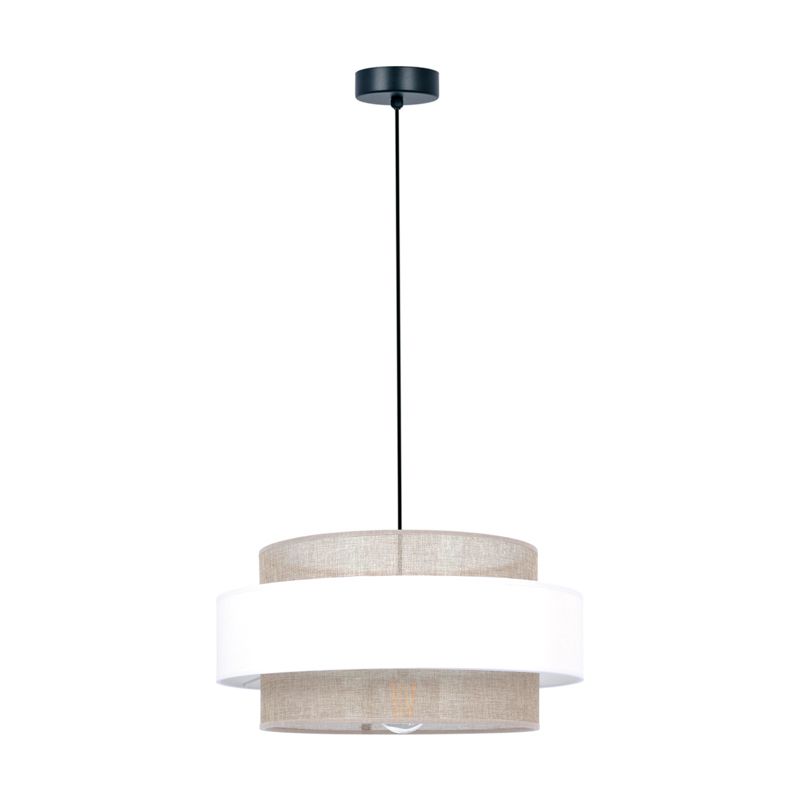 Lampa wisząca Kaja Rico 2441 biało-beżowa dekoracyjna 1xE27 x 40W 1 szt.