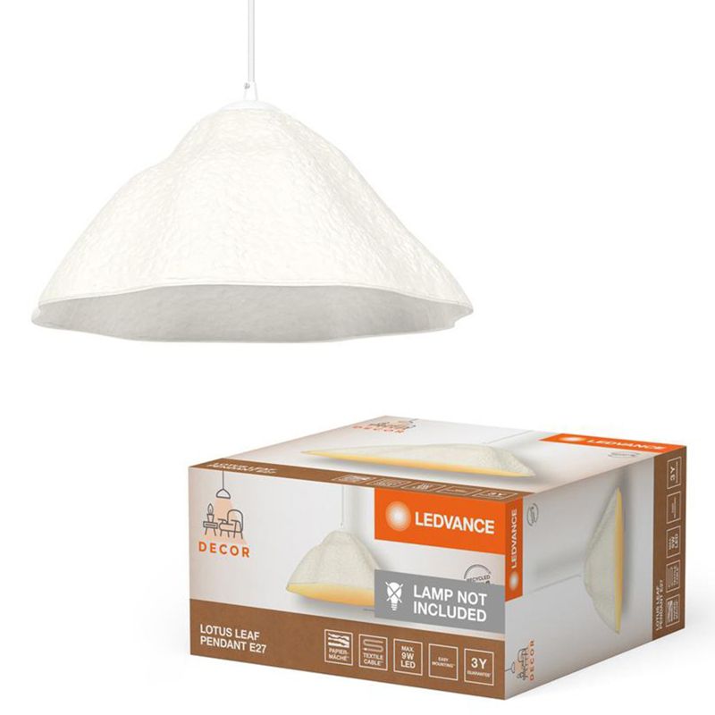 Lampa Sufitowa Ledvance Wisząca Dekoracyjna E27 Zwis Biały 1 szt.