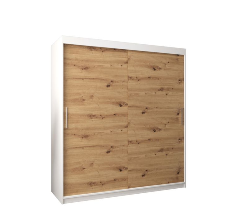 Szafa przesuwna Garderoba Abiks Tokyo 180 biały + artisan 1 szt.