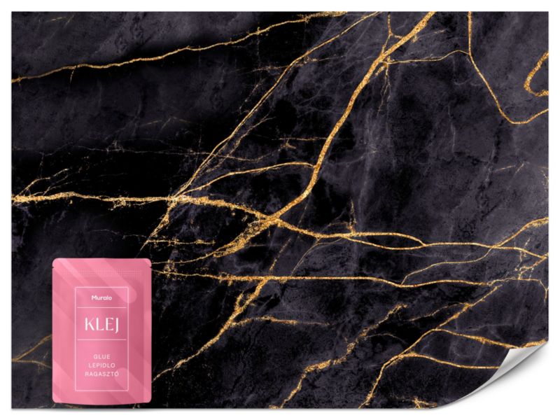 Fototapeta Muralo Czarny Marmur 400x280 cm 1szt.