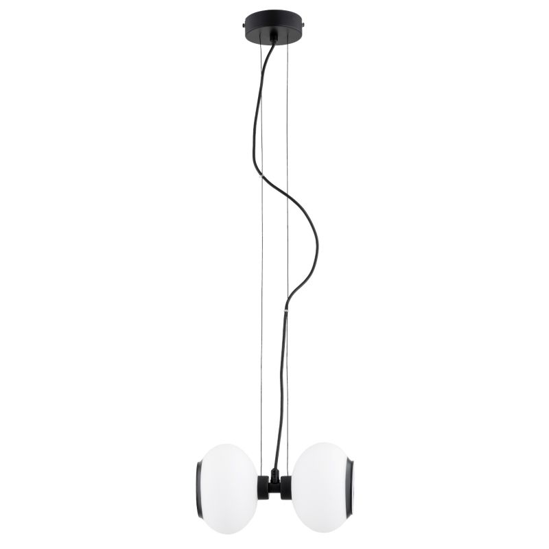 Lampa wisząca jojo Alfa DWADA czarna 2xE14x10W IP20 wym:90x15x24cm - 1 szt.