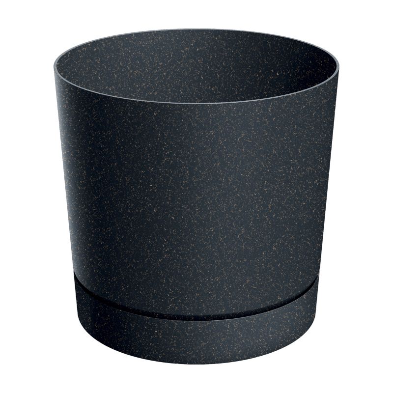 Doniczka Prosperplast Tubo P Eco Wood 24 cm antracyt