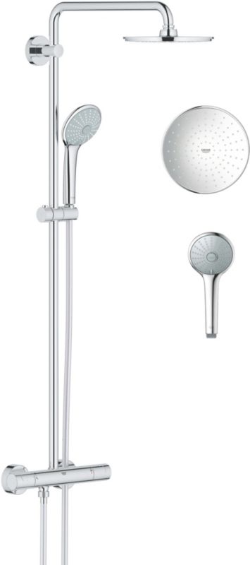 System prysznicowy Grohe Euphoria XXL 210 chrom, termostatyczny z deszczownicą, 1 szt.
