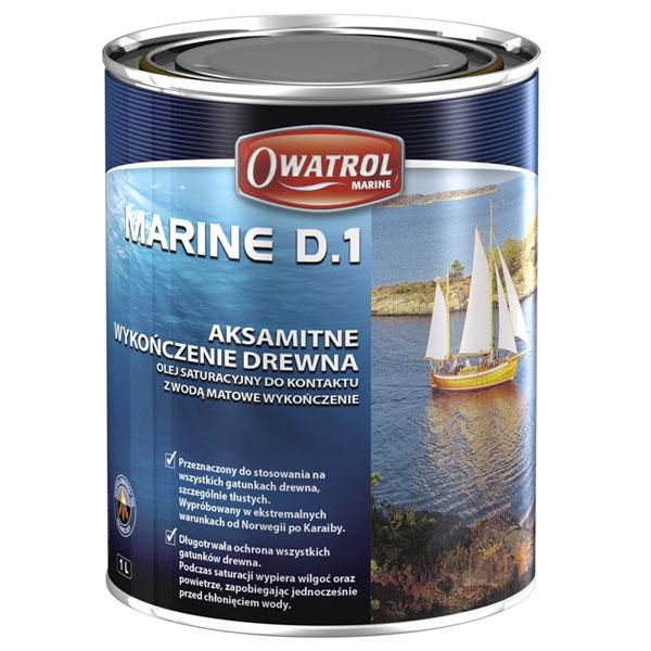 Olej saturacyjny do drewna w łodziach Owatrol Marine D1 1L