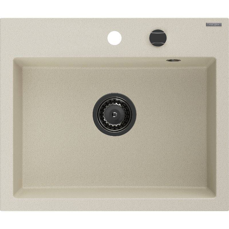 Zlewozmywak wpuszczany Mexen Oscar 1-komorowy beżowy 580 x 490 mm - 6519581000-69-G 1 szt.
