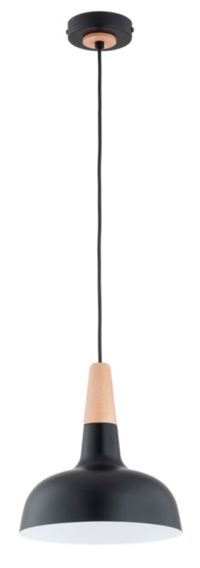 Lampa wisząca Rodos 1 x E27 czarna