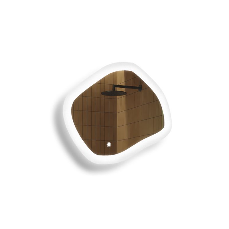 Lustro łazienkowe Artforma LED 64x54cm owalne LED Dual włącznik ROM222 1szt.