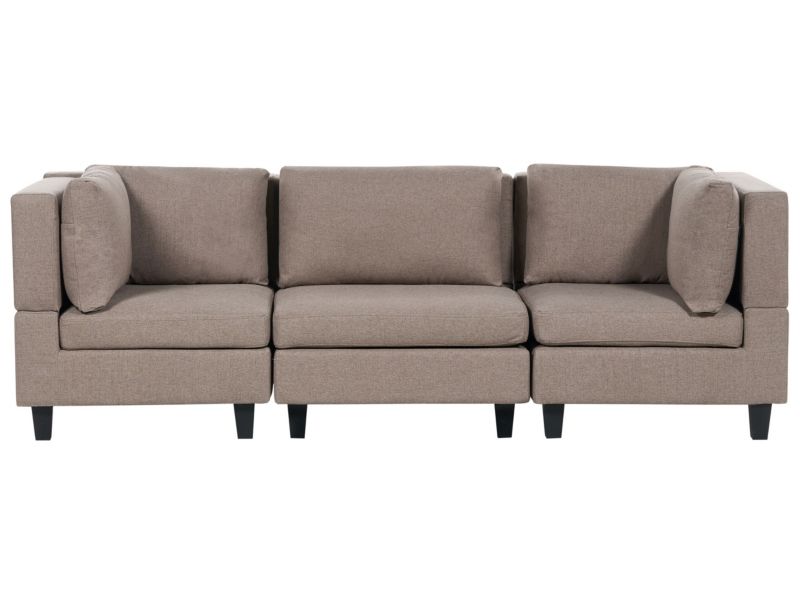 Sofa modułowa Unstad Brązowy dla 3 osób 1 kpl