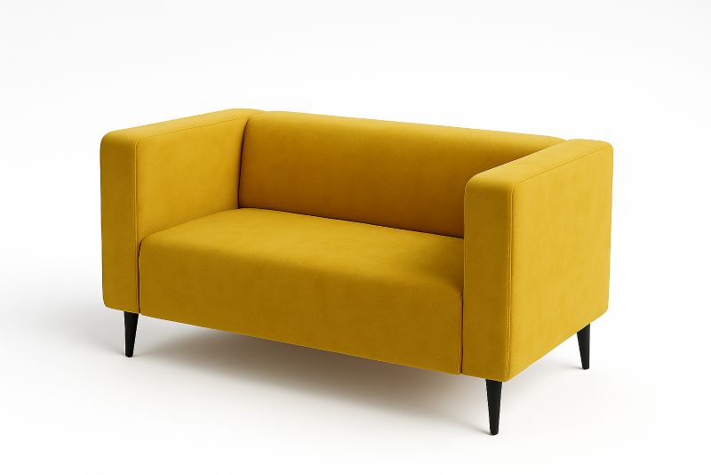 Nowoczesna SOFELLO wygodna sofa dwuosobowa tapicerowana CALMO welur manila32 1szt.