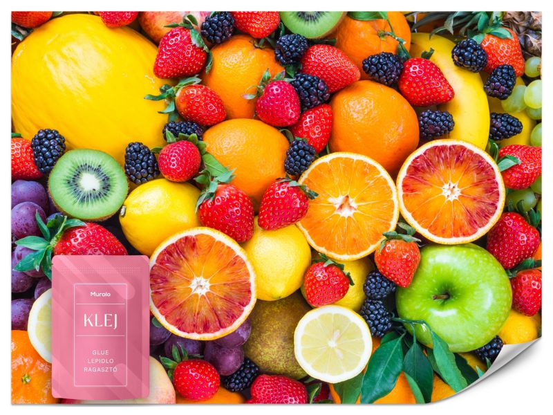 Fototapeta Muralo Świeże Owoce Cytryna Pomarańcza 300x210 cm 1szt.