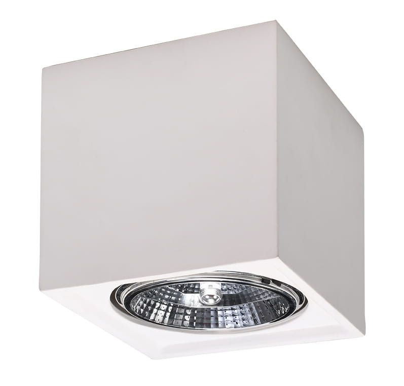 Spot Sollux Lighting Seida biały 1 x GU10 x 40W IP20 wym: 14 x 14 cm - 1 szt.
