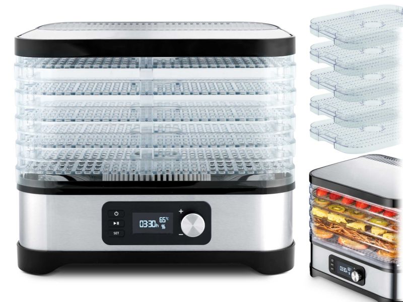 Duża suszarka do żywności Berdsen BD-690 spożywcza 5 poziomów + termoobieg 1szt.