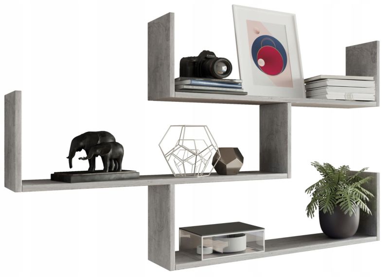 Półka Matkam wisząca THETA regał Per beton 1 szt.