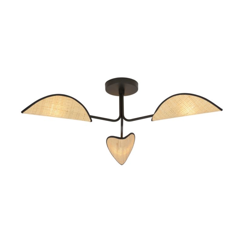 Lampa sufitowa wisząca Emibig Gomez 3737 czarno-brązowa nowoczesna 3xE14 x 10W 1 szt.