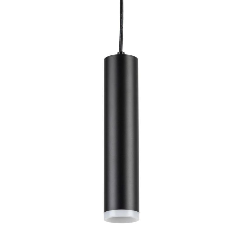 Lampa Wisząca Tk-Lighting Jet Black 1Xgu10 czarna tuba rura zwis - 1szt.