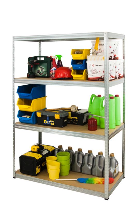 Regał metalowy MODO24 magazynowy garażowy ocynkowany helios 180x150x45cm 4 półki po 175 kg 1 szt.