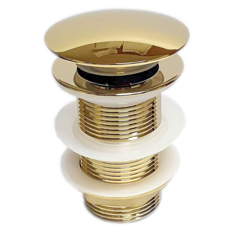 Korek umywalkowy Estiva KLIK KLAK BEZ GOLDEN bez przelewu złoty 1 szt.