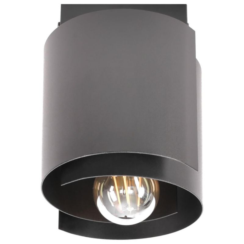 Lampa sufitowa HUGO 1 Szpak Nowoczesna Czarna 1szt