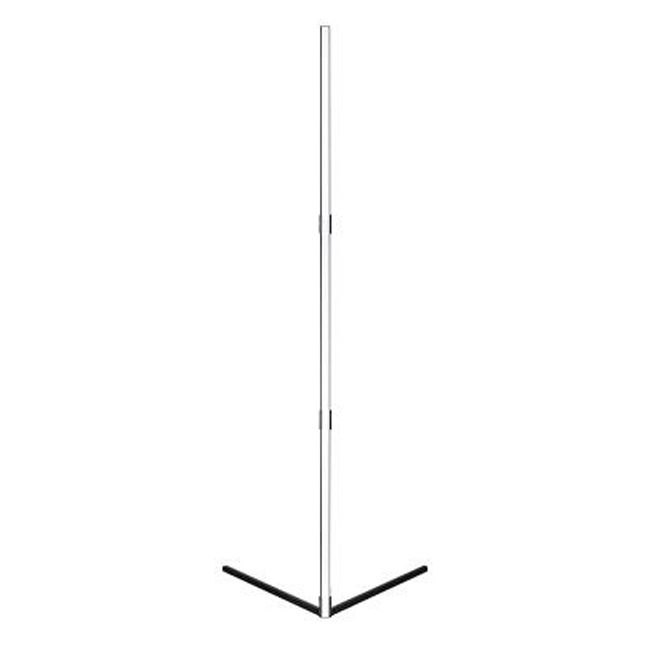 Lampa podłogowa LED RGB MasterLED 20W 140cm pilot narożna stojąca czarna 1 szt.