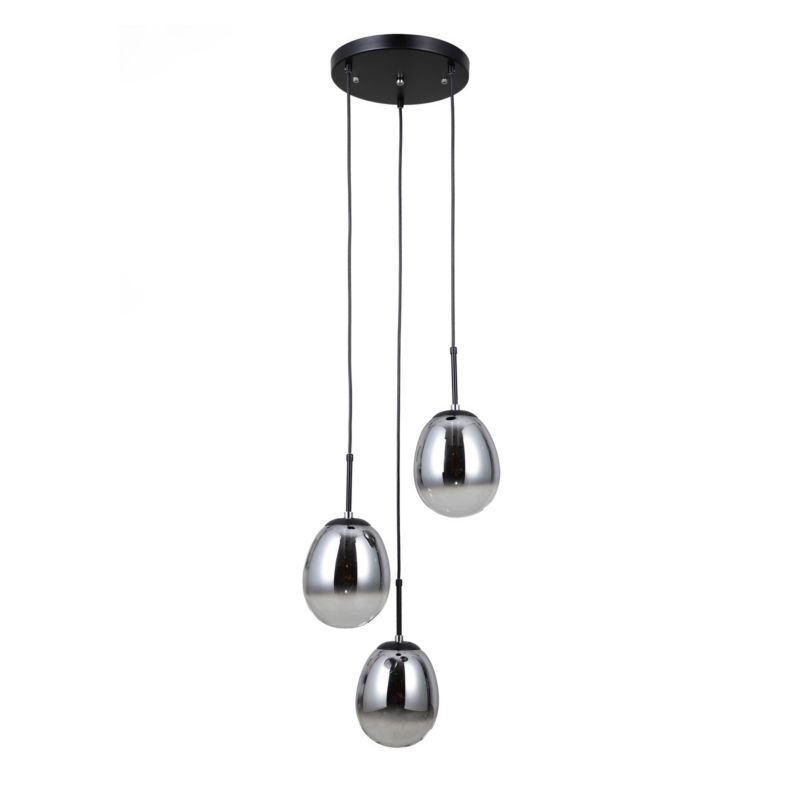 Lampa wisząca Italux MEOLO czarna matowa 3xE14x5W wym:120x35x35cm IP20 -1 szt.