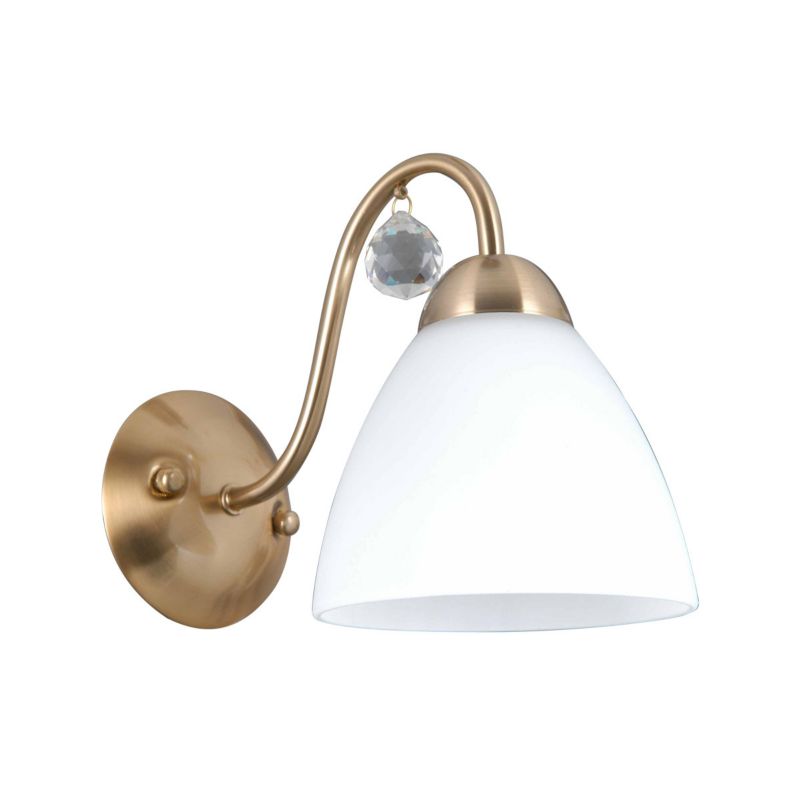 Kinkiet Italux LUGANO złoty 1xE27x40W wym:19x13,5x24cm IP20 -1 szt.