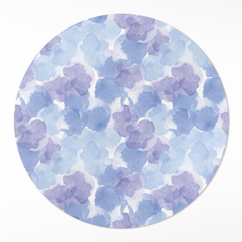 Dywan Okrągły Wewnętrzny Wallfluent fi80 cm Akwarelowe plamy 1 szt.