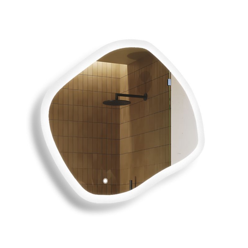 Lustro łazienkowe Artforma LED 104x94cm owalne LED Dual włącznik ROM222 1szt.