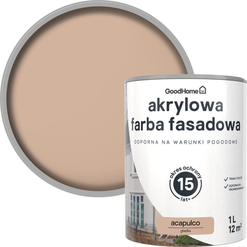 Farba elewacyjna GoodHome acapulco 1 l