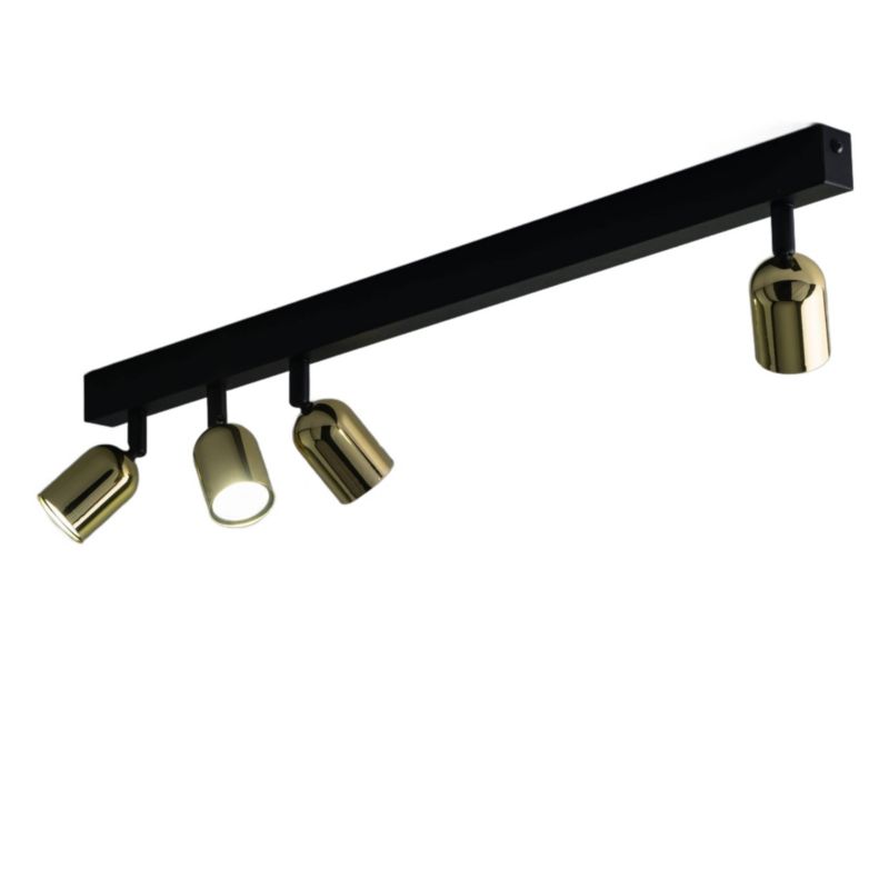 Reflektor spot TK-Lighting Top czarno-złoty 4 x GU10 x IP20 wym: 18 x 94 cm - 1 szt.