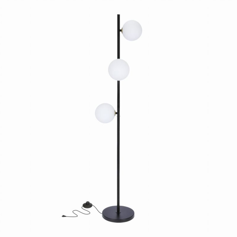 Lampa podłogowa stojąca Candellux Kama czarno-biała 3 x G9 x 28W wym: 150 x 34 x 29 cm - 1 szt.