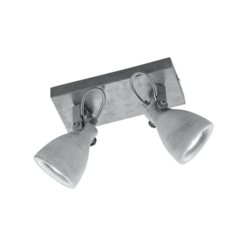 Kinkiet ścienny Trio Concrete szary 2 x GU10 x IP20 wym: 23 x 10 cm - 1 szt.