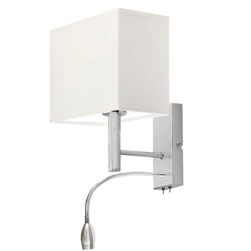 Kinkiet Volta Light Factory Grand Biały Abażur 1xE27 1szt.