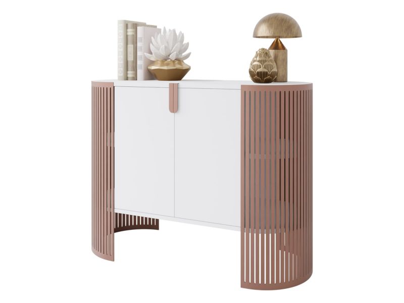 Komoda MIRJAN 24 Fikoli miedziany/biel arktyczna 1 szt.