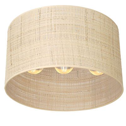 Lampa sufitowa wisząca Luminex Rattan kremowa wym: 23 x 40 x 40 cm 3xE27 x 15W 1 szt.