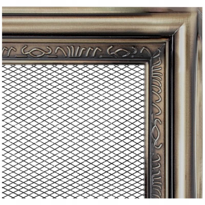 Kratka wentylacyjna kominkowa KRATKI 17 x 30 rustykalna ozdobna odcienie brązu 1 szt.