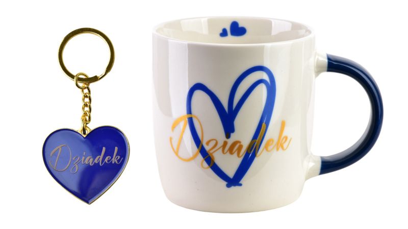 Kubek NBC DZIADEK Mondex porcelanowy 8,5x12x9 nieb 1szt