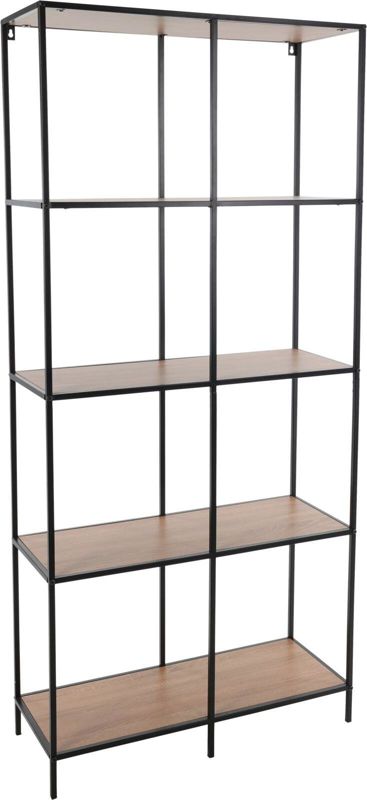 Regał metalowy Ford industrialny na książki i dekoracje do salonu i biura 170 cm naturalny INTESI 1 szt.