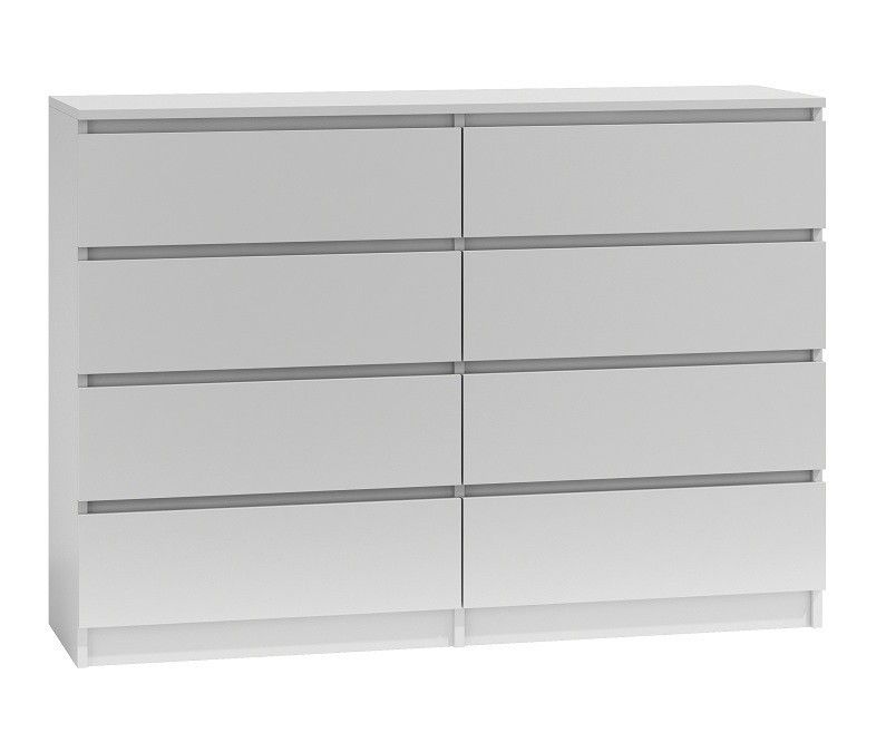 Komoda Topeshop Malwa M8 140 - Biel 40x138x97 cm 1 szt.