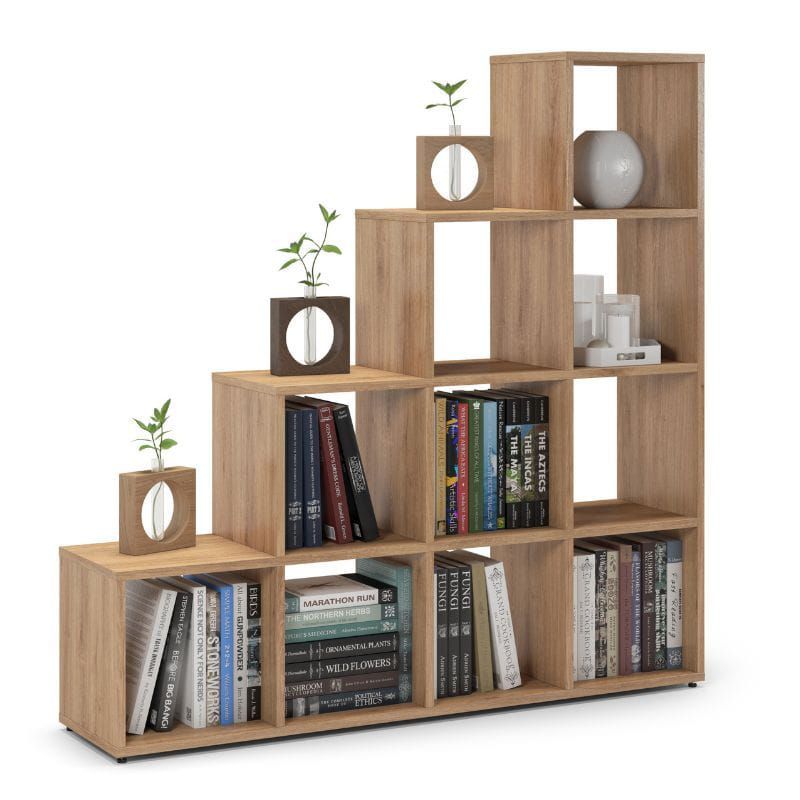 Regał schodkowy TYLETEGOTU do salonu ETAP dąb 1 szt