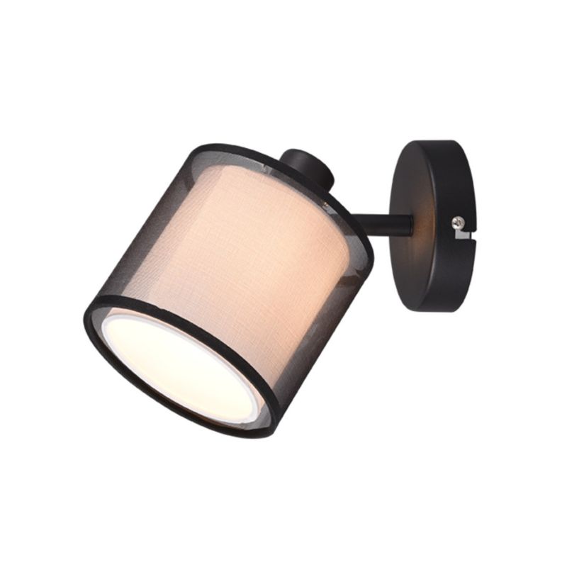 Lampa wisząca Trio Burton biało-czarna wym: 19,5 x 12,5 x 18,5 cm 1xE14 x 1 szt.