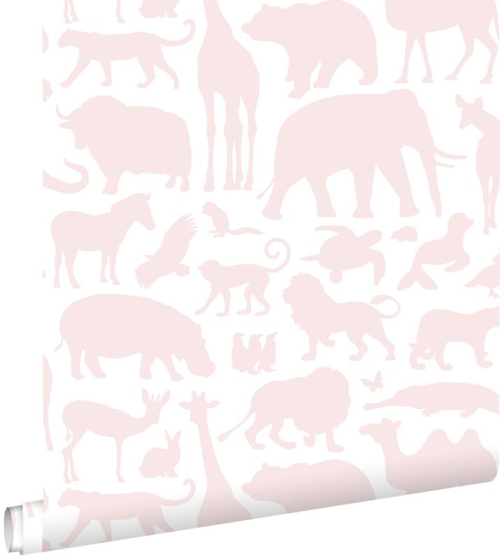 Tapeta ESTAhome Zwierząt delikatnego różu 53 cm x 10.05 m - 1 rol.