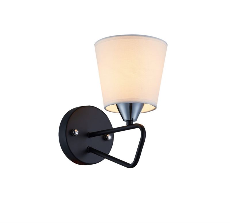Kinkiet ścienny Candellux Morley czarno-biały 1 x E14 x 60W IP20 wym: 24 x 14 x 20 cm - 1 szt.