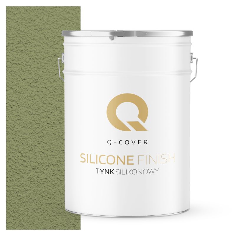 Tynk Silikonowy Elewacyjny Baranek 3.0mm Q-Cover Zielony F484 25KG