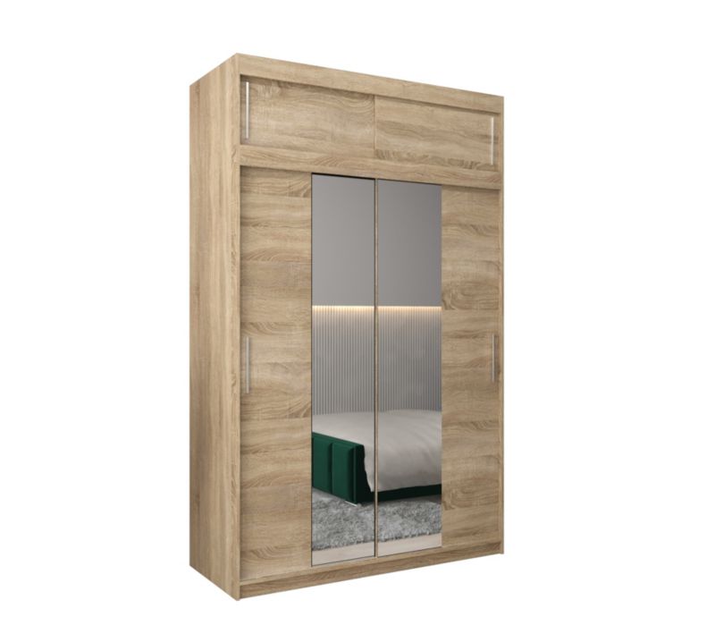 Szafa przesuwna Garderoba Abiks Tokyo 1 150 sonoma + sonoma z nadstawką 1 szt.