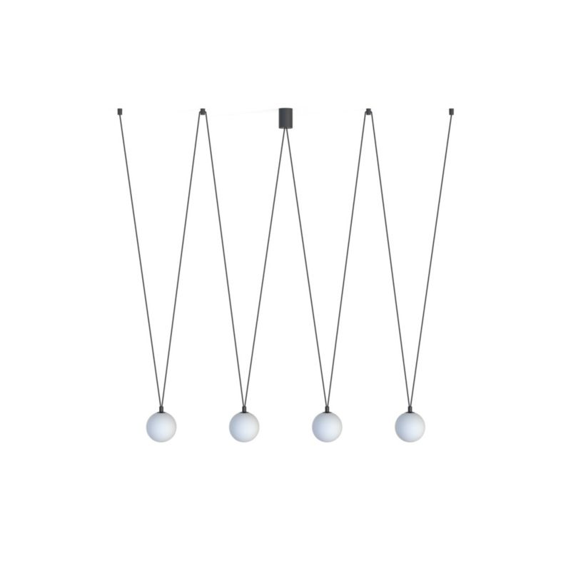 Lampa sufitowa wisząca Nowodvorski Lighting Sling 3541 czarno-biała nowoczesna 4xG9 x 12W 1 szt.