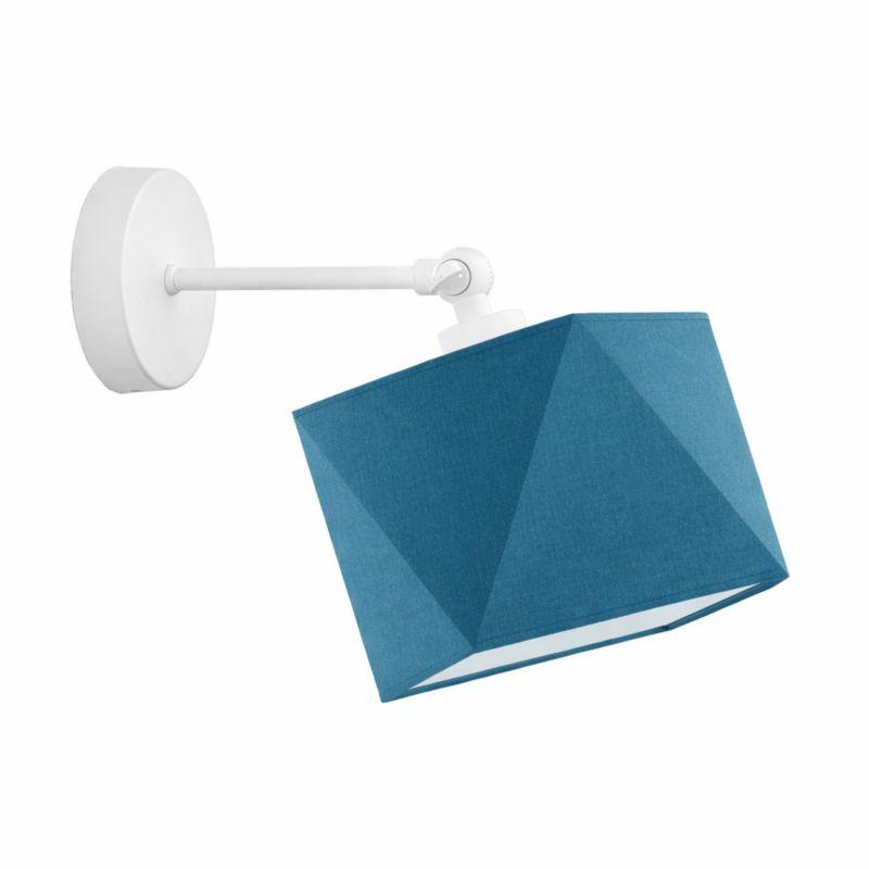 Kinkiet Volta Light Factory Loko Biały/Morski Abażur 1xE27 1szt.