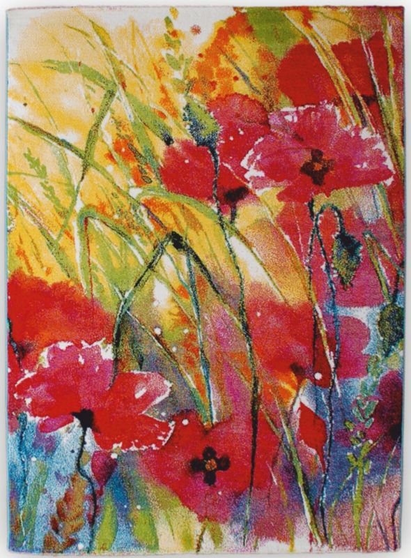 Dywan Seta Hali, Folklore J039a Kwiaty Maki Kolorowy 160x230 Folklore 1 szt.