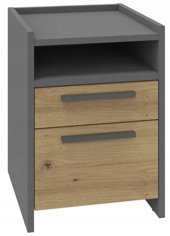 Szafka nocna Matkam komoda ALTIVO 1SW1SNO artisan-antracyt 1 szt.
