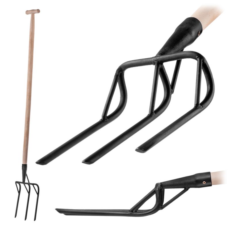 Widły KADAX Do Spulchniania Wietrzenia Gleby mocne Stalowe Do Kopania Ręczne 1szt.